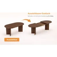 Skye Decor Esstisch Sablin Sorell (Packung, 1-St., 1 Erweiterbarer Esstisch), Ausziehbar 160–200 cm, Erweiterbarer Esstisch, Große Tischfläche