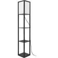 lux.pro Stehlampe, ohne Leuchtmittel, Stapleford Stehleuchte 1xE27 160x26cm Schwarz/Weiß