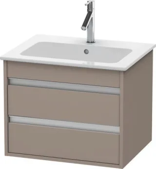 Duravit Ketho Waschtischunterbau wandhängend Basalt Matt 600x475x480 mm - KT642804343 KT642804343