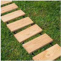 WOMONY Gartensteg Rollweg Douglasie Natur 2,50 m