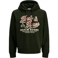 Jack & Jones Hoodie JJELOGO Sweat Hood 2 col 25/26 mit weich angerauter Innenseite
