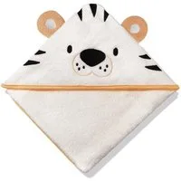 COFI 1453 Kapuzenhandtuch Tropic Bamboo. Für Babys aus Viskose mit Tiger Motiv