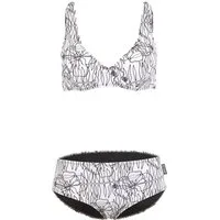 Beco Beermann Triangel-Bikini-Top Flower Lines (2-St), mit femininem Herzdekolleté