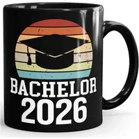 MoonWorks Tasse Kaffee-Tasse Bachelor 2026 - Geschenk Studium Abschluss Prüfung, Keramik