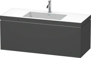 Duravit L-Cube c-bonded Set wandhängend Graphit Matt 1200x480x500 mm - LC6919O4949 LC6919O4949