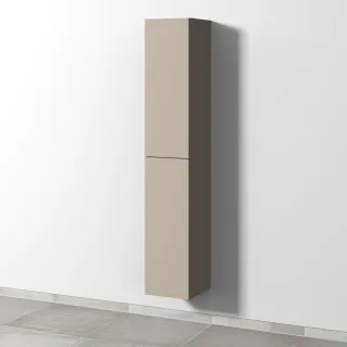 Sanipa 3way Hochschrank mit 2 Türen, Sandgrau-Matt SF09067