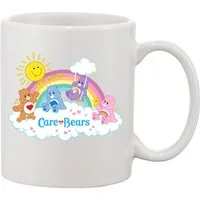 Blondie & Brownie Tasse Glücksbärchis Care Bears Hab Dich lieb Bärchi in Schwarz und Weiß, Keramik, Spühlmaschinenfest