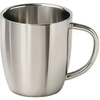 MATO Thermotasse Cappuccino-Tasse „Luigi“ 0,3l Edelstahl doppelwandig thermoisoliert