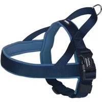 Nobby Hunde-Geschirr Norwegergeschirr "Classic Preno", blau/blau, S-M, Nylon-Neopren, Bauchriemen stufenlos verstellbar