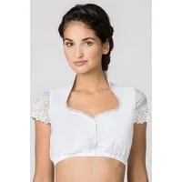 Stockerpoint Dirndlbluse Dirndlbluse - LIVIE - weiß