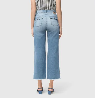 MAC - MAC JEANS - JAMIE, Light weight denim blau - Gr. - 46