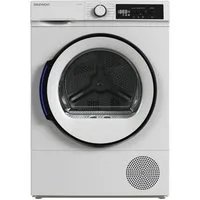 Daewoo Wärmepumpentrockner TD-B8GP1WD0-DE, 8kg Trockner, Wäschetrockner, 15 Programme, Knitterschutz, Baby-Care