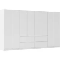 rauch Drehtürenschrank Schrank Garderobe MAINZ Breiten 91/136/181/226/271/315/360, Höhe 210cm (3 verschiedene Ausstattungen BASIC/CLASSIC/PREMIUM (inkl. SOFT-CLOSE) grifflose Front, Außentüren mit Push-to-Open Funktion MADE IN GERMANY