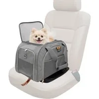 509_Crew Hunde-Transportbox Car-Go Transport Haustiere, multifunktional mit Isofix bis 12 kg, Hundetransporttasche mit ISOFIX-Station