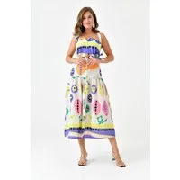 WOMAN VISION Maxikleid Maxikleid mit Trägern