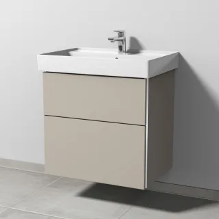 Sanipa 3way Waschtischunterbau zu Villeroy & Boch Collaro Waschtisch mit 2 Auszügen, Kaschmir-Matt BP8351U