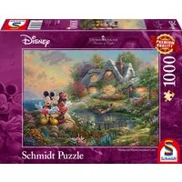 Schmidt Spiele Puzzle Disney, Sweethearts Mickey & Minnie, 1000 Puzzleteile, Thomas Kinkade, Made in Germany
