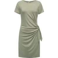 Ragwear Shirtkleid Knotta Kurzarm Sommerkleid mit seitlichem Bindeband