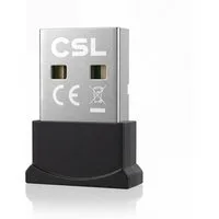 CSL BT USB Stick Nano, BT5.3 Adapter Dongle, Empfänger & Sender, bis 20 m Bluetooth-Adapter USB-A, 7 Geräte, für Kopfhörer, Lautsprecher, Maus, Tastatur, Windows 10 11