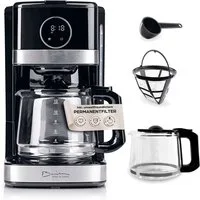 Barista Filterkaffeemaschine Filterkaffeemaschine Touch, 12 Tassen - Touchscreen, Timer - Aromastärke wählbar, 24h Timer & Permanentfilter, Für 8 Tassen Kaffee