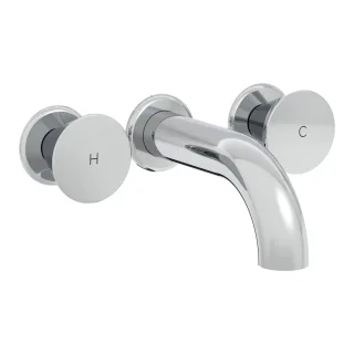 VitrA Liquid Zweigriff-Waschtischarmatur Unterputzmontage Ausladung Auslauf 15 cm Chrom,A42690 A42690