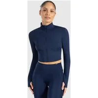 Smilodox Outdoorjacke Nilai, cropped Sportjacke mit Stehkragen, Frontzipper & Daumenlöchern figurbetonte Funktionsjacke, Alltag Fitness Yoga, Activewear