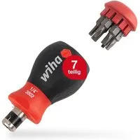 Wiha Schraubendreher Stubby (43613), Schraubendreher Stubby, 7 Doppelbits