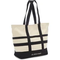 Elbsand Shopper Einkaufstasche, Sommertasche, Badetasche, Schultertasche, Tragetasche, NEU Strandtasche, Handtasche mit kontrastfarbenen Details