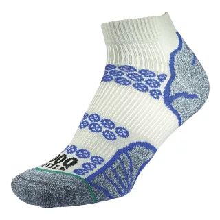 1000 Mile - Damen Lite Knöchelsocken Doppel-Layer Laufstrümpfe - Silber / Royalblau