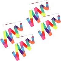 FELIXLEO Rhythmische Gymnastikbänder 2m für Tanz Sportgymnastik Fitnessband, 16-tlg.