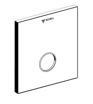 Schell Frontplatte LINUS SC-M für Unterputz-Dusche, 180x180, edelstahl, 252322899 252322899