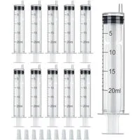 FELIXLEO Absaugspritze 20ml Spritze mit Deckel Kunststoff Spritzen für Öl Haustier, (20-St)