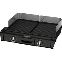 Tefal Tischgrill TG800N Family-Grill, 2400 W, Indoor- & Outdoor-Elektrogrill, 2 Grillplatten, antihaftbesch., 2400 W