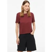 s.Oliver Kurzarmshirt T-Shirt Verkürztes T-Shirt aus Interlockjersey