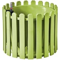 HTI-Living Blumentopf Blumentopf mit Wasserspeicher Nessa rund grün (Stück, 1 St., 1 Blumentopf), aus Kunststoff mit Wasserstandsanzeiger