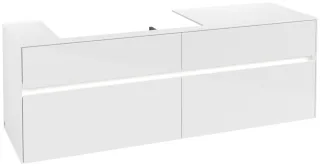 Villeroy & Boch Waschtischunterschrank Collaro C026B0 1600x548x500mm mit Beleuchtung C026B0DH