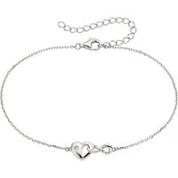 Bruno Banani Silberarmband Schmuck Geschenk mit Herz und Unendlichkeitsschleife/Infinity, mit Zirkonia (synth)