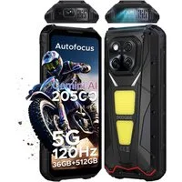 DOOGEE V MAX PLAY 5G Rugged Smartphone mit LED-Projektor & Dual-Camping-Licht Smartphone (6.78 Zoll, 512 GB Speicherplatz, 200 MP Kamera, 20500mAh Akku, 16GB RAM, 512GB ROM, 120Hz, 200MP+32MP)