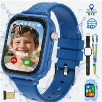 Vashoy 2026 Kinderuhr T53Neue Smartwatch Kinder mit GPS, Kameras, Smartwatch (5 cm/1.83 Zoll, Android/4G (LTE) 4G Telefonfunktionen Smartwatch, 7-tlg., Verschiedene Gehäusevarianten, Mit App-Download-Funktion, Schulmodus,Geschenke für Kinder im Alter