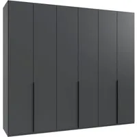 Wimex Kleiderschrank Mugano,in 5 Breiten,2 Höhen,2 Tiefen, viele Farben, Made in Germany (in Basic oder Premium Ausstattung) mit langen Griffen aus Metall, mit oder ohne Spiegel