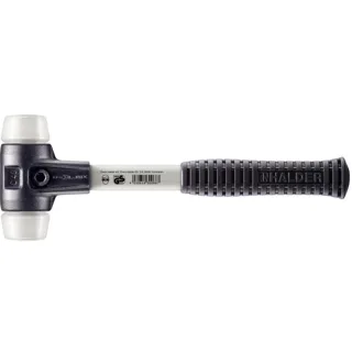 HALDER SIMPLEX - Schonhammer mit verstärktem TE-Gehäuse und Fiberglasstiel, Superplastik - 3707.040