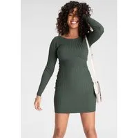 Melrose Strickkleid feminine Passform aus Viskosemischung mit Zopfmuster