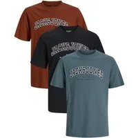 Jack & Jones PlusSize Print-Shirt (Spar-Set, 3er-Pack) Big Size Shirt Übergrößen Shirt