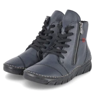 Rieker Schnürstiefeletten - Gr. 37 - Braun - Synthetik