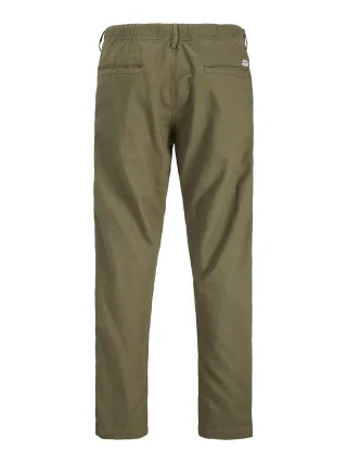 JACK&JONES - JPSTKANE HYBRID BONDI LINEN JOGGER SN Grün - Gr. - XS