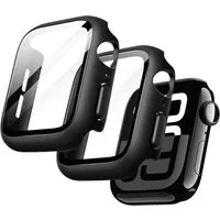 SmartUP Smartwatch-Hülle 2X Hülle für Apple Watch 11 42mm 46mm Case Cover Schutzglas Display 9H Für Apple Watch Serie 11, kompletter Rundumschutz