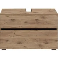 Home affaire Waschbeckenunterschrank Wisla Siphonausschnitt, Push-to-open-Funktion, Breite 80 cm, Höhe 55 cm