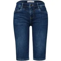 STREET ONE Stoffhose blau,Casual,Baumwolle,Unifarben,Casual Fit,Mittel