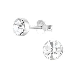 Kristall Ohrringe aus 925 Silber