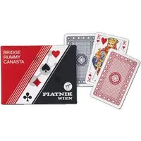 Piatnik Spiel Standard Bridge, Rommé, Canasta Spielkarten